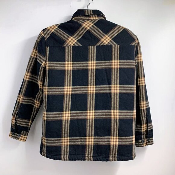 Empyre Men's Plaid Sherpa Lined Cotton Button Up Long Sleeve Shacket Size M - Picture 2 of 12